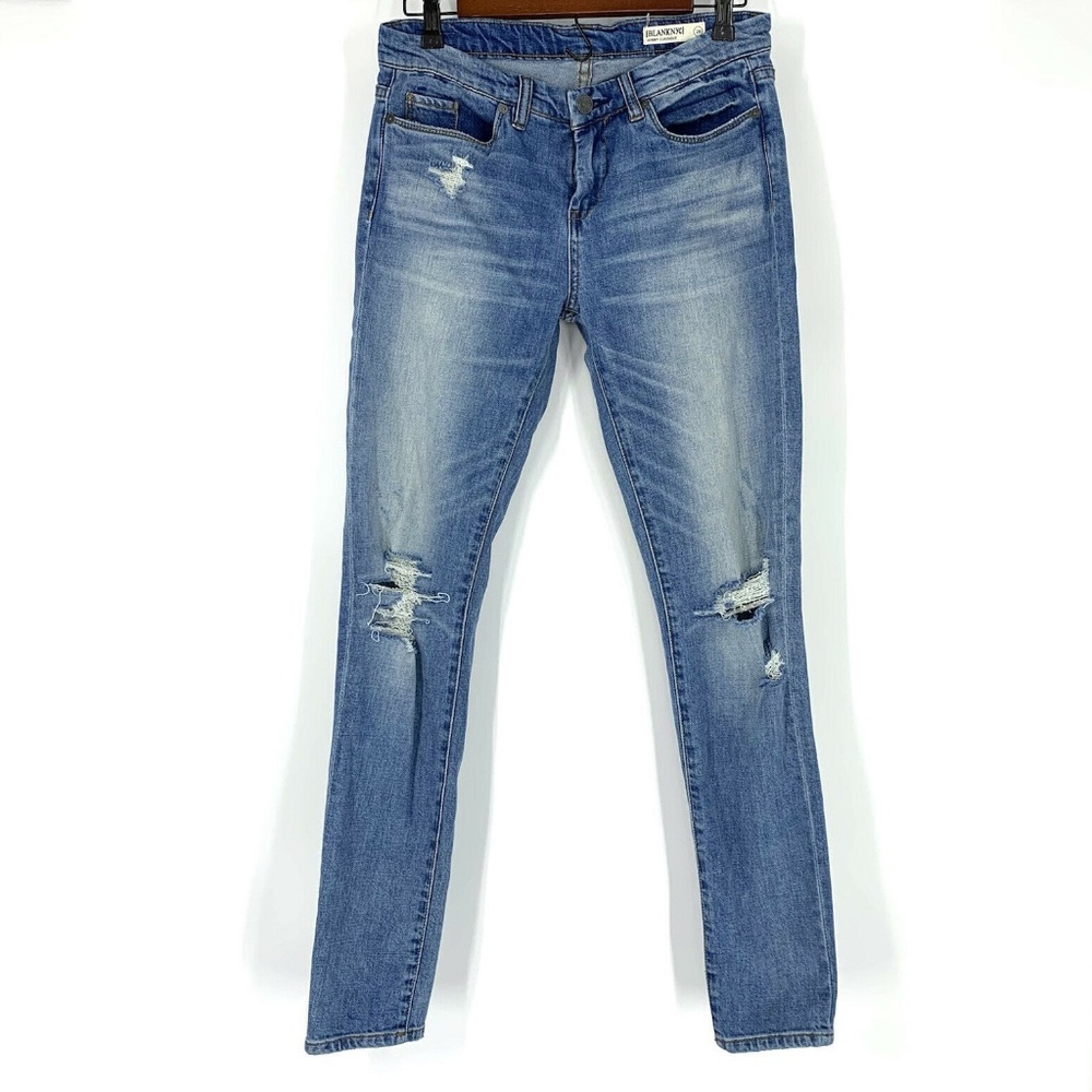 BLANKNYC Blue Distressed Skinny Classique Jeans